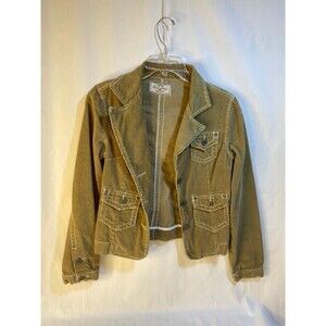 Corduroy jacket, 70's looking beige/tan white stitching preowned Great condition